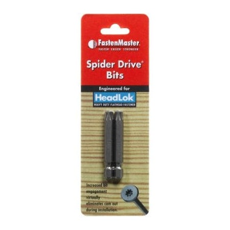 Omg 2PK Spider Drive Bit FMSPIDER3-2PK